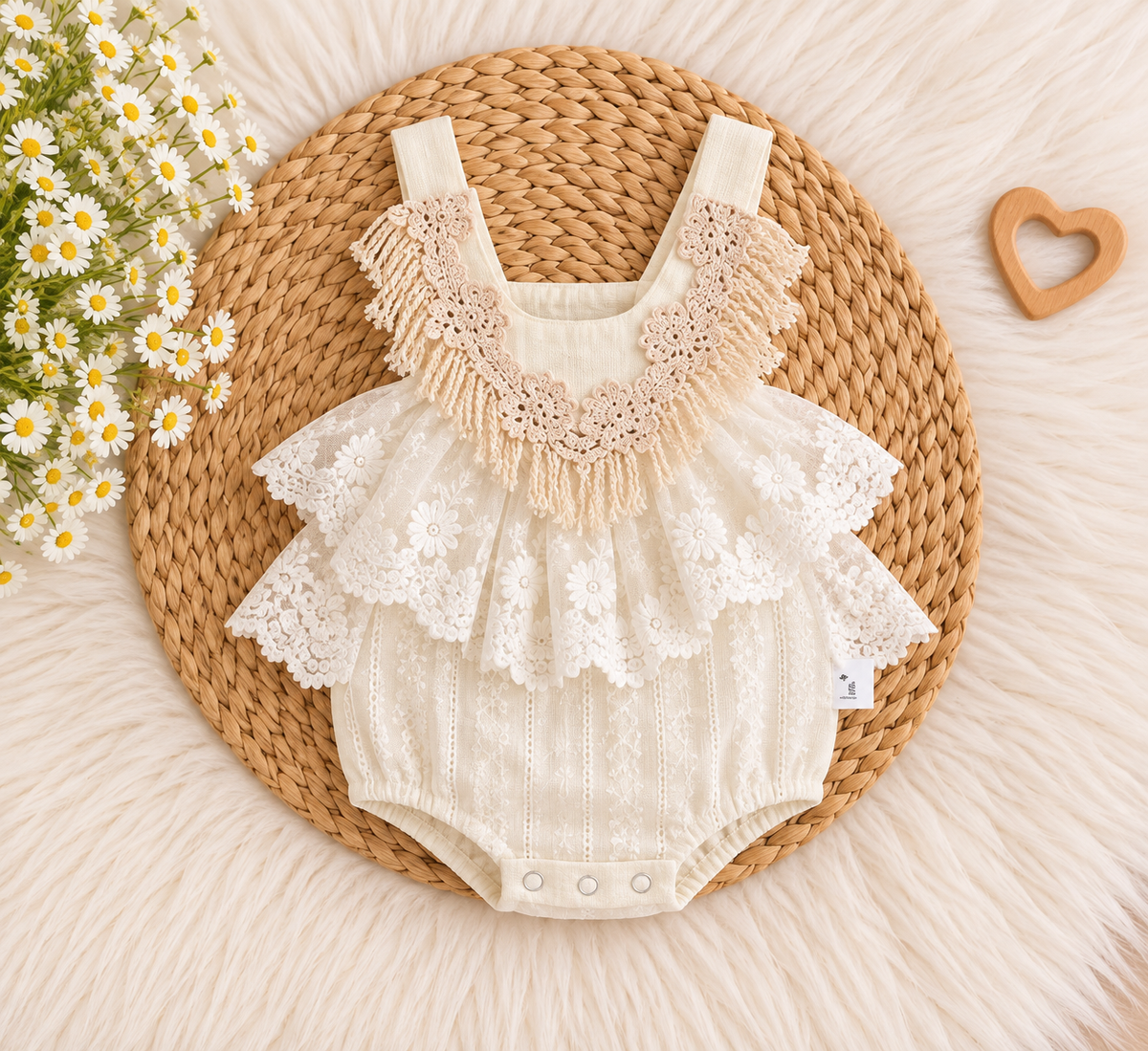 Ivory lace romper 🍂