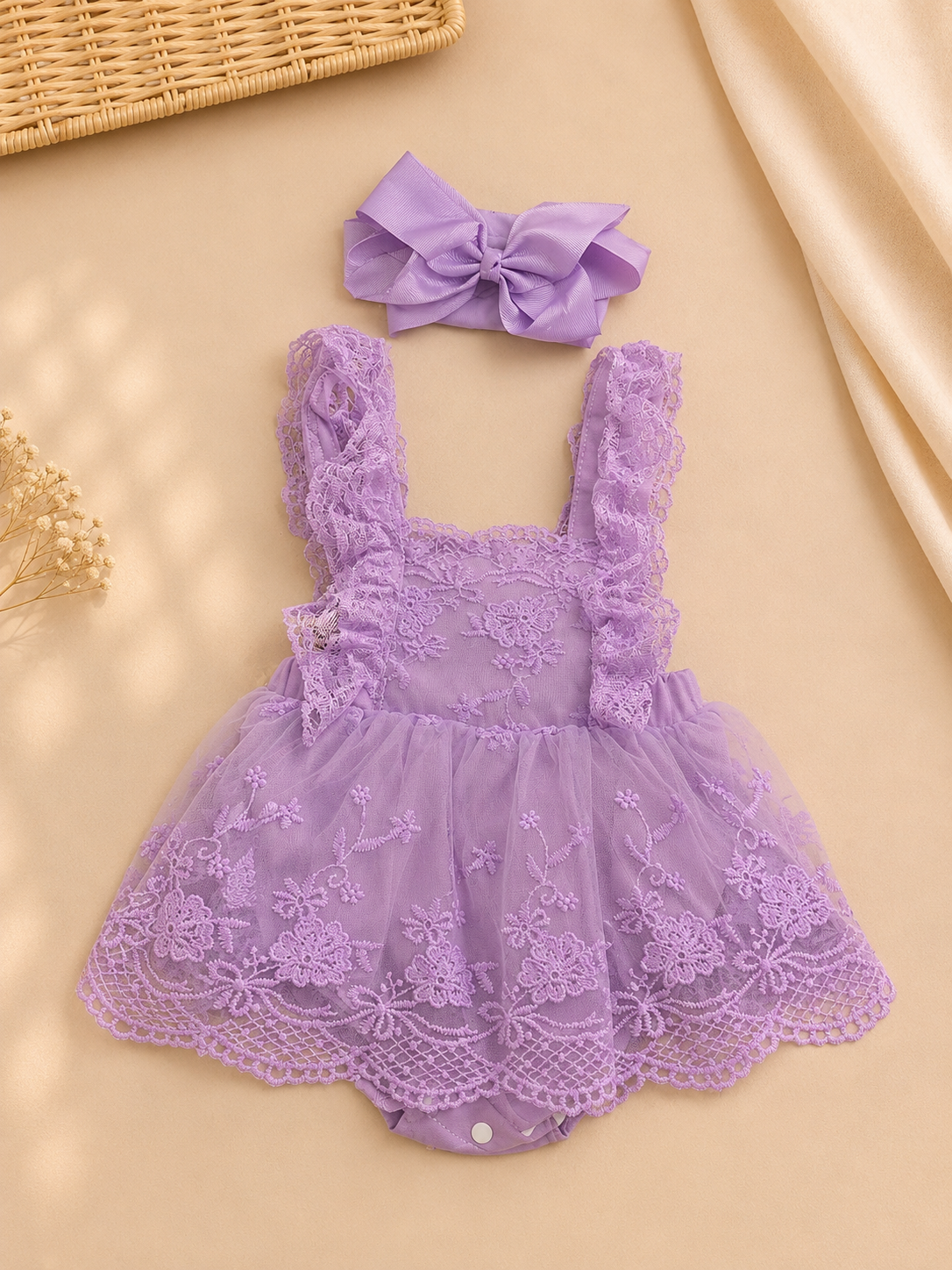 Lavender Romper Dress